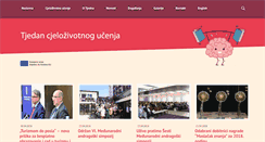 Desktop Screenshot of cjelozivotno-ucenje.hr